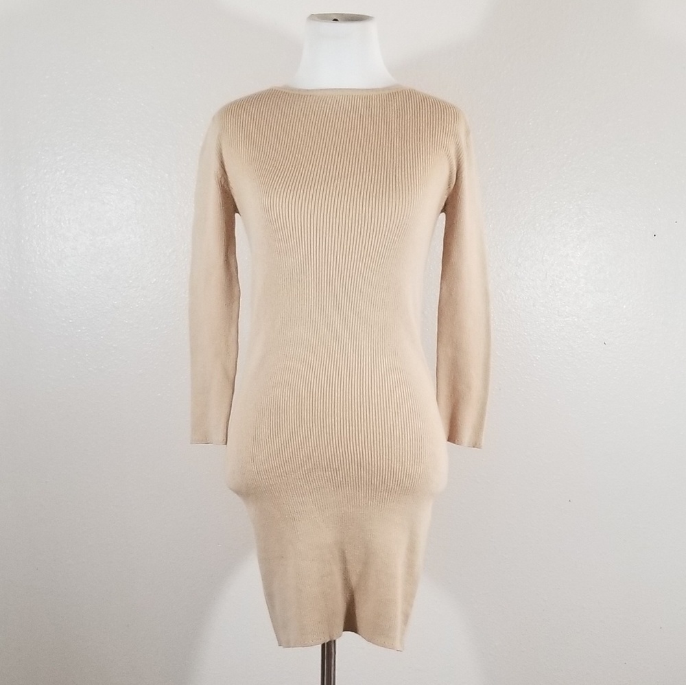 Forever 21 Khaki 3/4 Sleeve Knit
